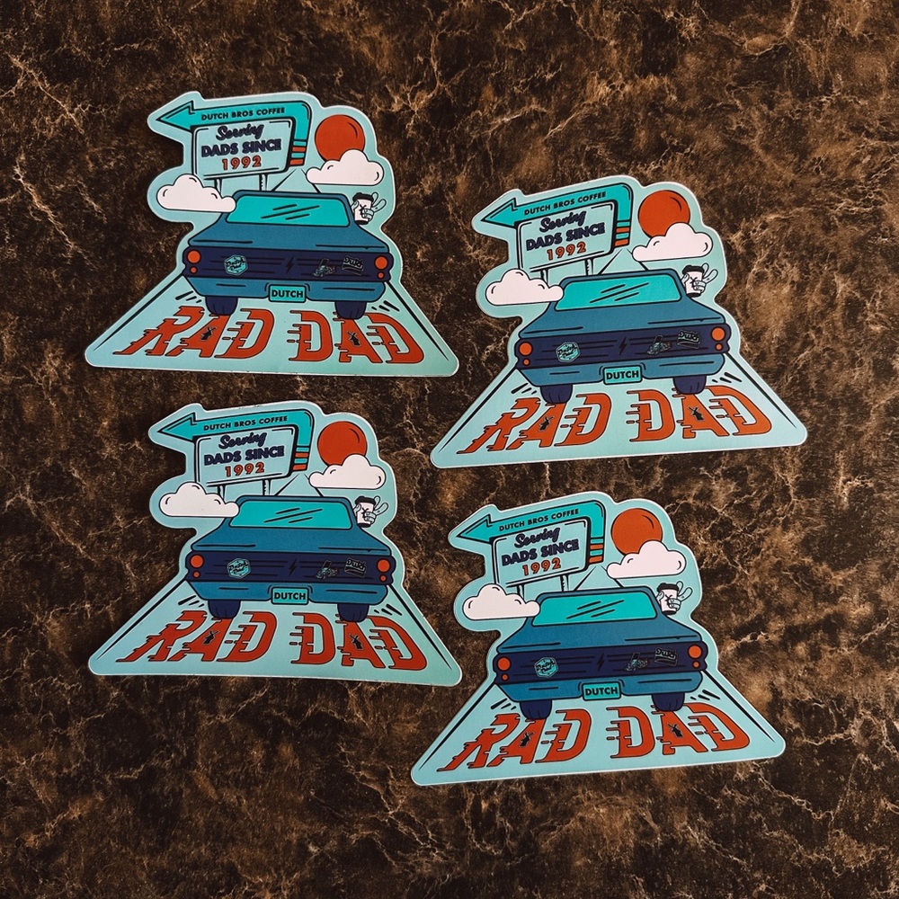 RAD DAD DUTCH BROS STICKER